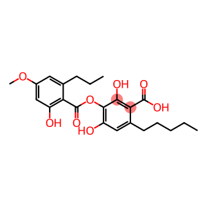 2,4-Dihydroxy-3-[(2-hydroxy-4-methoxy-6-propylbenzoyl)oxy]-6-pentylbenzoic acid