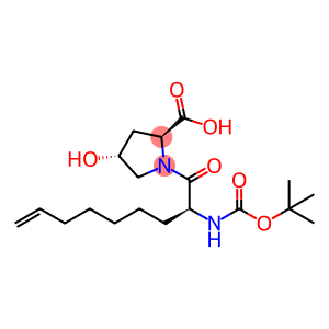 (2S,4R)-1-((S)-2-((tert-butoxycarbonyl)amino)non-8-enoyl)-4-hydroxypyrrolidine-2-carboxylic acid