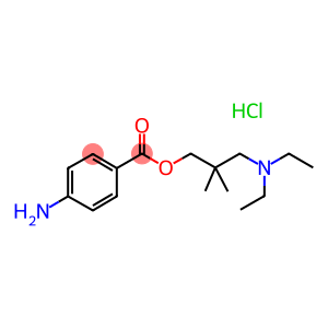 Diethylaminoneopentyl alcohol hydrochloride p-aminobenzoate