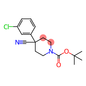 2-Methyl-2-propanyl 4-(3-chlorophenyl)-4-cyano-1-piperidinecarboxylate