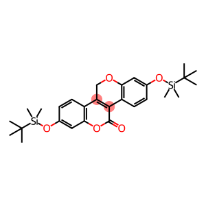 [1]Benzopyrano[4,3-c][1]benzopyran-5(11H)-one, 2,8-bis[[(1,1-dimethylethyl)dimethylsilyl]oxy]-