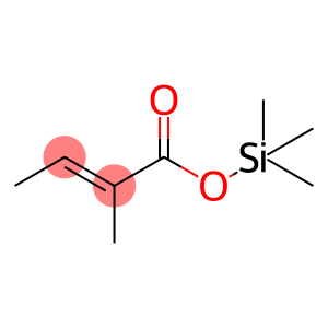 2-Butenoic acid, 2-methyl-, trimethylsilyl ester, (E)- (9CI)