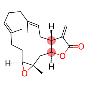 Oxireno[12,13]cyclotetradeca[1,2-b]furan-12(2H)-one, 1a,3,6,7,10,10a,11,13a,14,14a-decahydro-4,8,14a-trimethyl-11-methylene-, (1aS,4E,8E,10aR,13aS,14aS)-