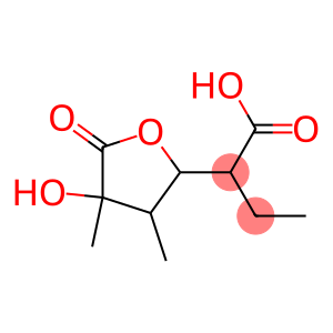Tetrahydro-α-ethyl-4-hydroxy-3,4-dimethyl-5-oxo-2-furanacetic acid
