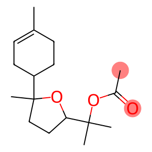 Tetrahydro-α,α,5-trimethyl-5-(4-methyl-3-cyclohexen-1-yl)-2-furanmethanol acetate