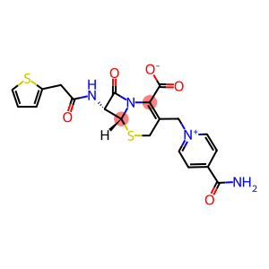 (6R,7R)-3-[(4-carbamoylpyridin-1-ium-1-yl)methyl]-8-keto-7-[[2-(2-thienyl)acetyl]amino]-5-thia-1-azabicyclo[4.2.0]oct-2-ene-2-carboxylate