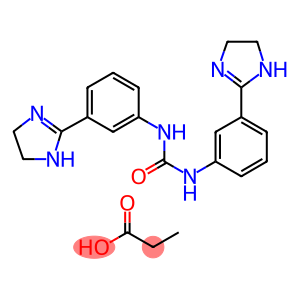 1,3-Bis[m-(4,5-dihydro-1H-imidazol-2-yl)phenyl]urea dipropionate