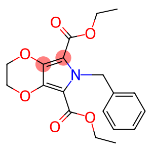 6H-1,4-Dioxino[2,3-c]pyrrole-5,7-dicarboxylic acid, 2,3-dihydro-6-(phenylmethyl)-, 5,7-diethyl ester