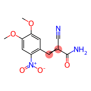 (E)-2-氰基-3-(4,5-二甲氧基-2-硝基苯基)丙烯酰基酰胺