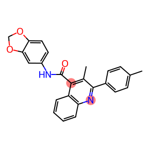 N-(1,3-benzodioxol-5-yl)-3-methyl-2-(4-methylphenyl)-4-quinolinecarboxamide