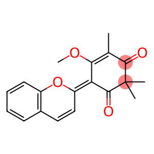 (6E)-6-(2H-1-Benzopyran-2-ylidene)-5-methoxy-2,2,4-trimethyl-4-cyclohexene-1,3-dione