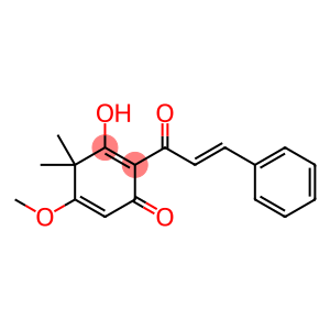 (E)-3-hydroxy-5-methoxy-4,4-dimethyl-2-(1-oxo-3-phenylpropen-2-yl)cyclohexa-2,5-dien-1-one