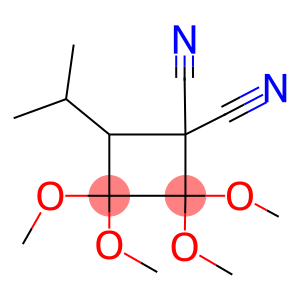4-isopropyl-2,2,3,3-tetramethoxy-1,1-cyclobutanedicarbonitrile