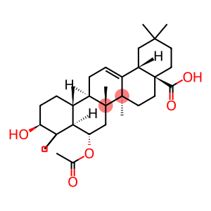 Olean-12-en-28-oic acid, 6-(acetyloxy)-3-hydroxy-, (3β,6α)-