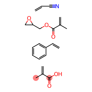 2-Propenoic acid,2-methyl-,polymer with ethenylbenzene,oxiranylmethyl 2-methyl-2-propenoate and 2-propenenitrile