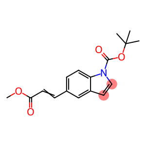 1H-Indole-1-carboxylic acid, 5-(3-methoxy-3-oxo-1-propen-1-yl)-, 1,1-dimethylethyl ester