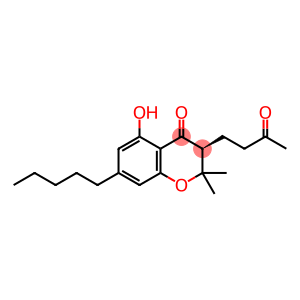 2,3-Dihydro-5-hydroxy-2,2-dimethyl-3-(3-oxobutyl)-7-pentyl-4H-1-benzopyran-4-one