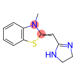 Benzothiazole, 2-[(4,5-dihydro-1H-imidazol-2-yl)methylene]-2,3-dihydro-3-methyl- (9CI)