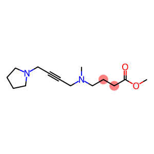Butanoic acid, 4-[methyl[4-(1-pyrrolidinyl)-2-butyn-1-yl]amino]-, methyl ester