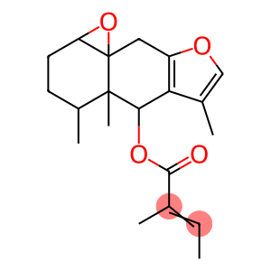 2-Methyl-2-butenoic acid 1a,2,4,4a,5,9-hexahydro-4,4a,6-trimethyl-3H-oxireno[8,8a]naphtho[2,3-b]furan-5-yl ester