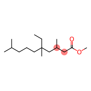 Decanoic acid, 5-ethyl-3,5,9-trimethyl-, methyl ester