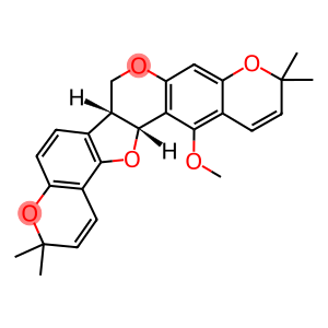 [6bR,(-)]-6bβ,14bβ-Dihydro-14-methoxy-3,3,11,11-tetramethyl-3H,7H,11H-[1]benzopyrano[6',5':4,5]furo[3,2-c]pyrano[3,2-g][1]benzopyran