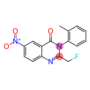 4(3H)-quinazolinone, 2-(fluoromethyl)-3-(2-methylphenyl)-6-nitro-
