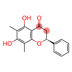 4H-1-Benzopyran-4-one, 2,3-dihydro-5,7-dihydroxy-6,8-dimethyl-2-phenyl-, (2S)-