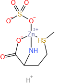 Hydrogen (L-methioninato-N,O,S)(sulphato(2-)-O)zincate(1-)