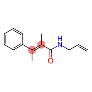 2-Butenamide, 2-methyl-3-phenyl-N-2-propenyl-, (E)- (9CI)