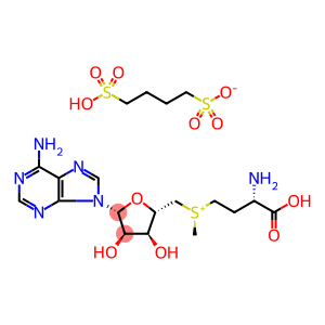 ((S)-3-Amino-3-carboxypropyl)(((2S,3S,4R,5R)-5-(6-amino-9H-purin-9-yl)-3,4-dihydroxytetrahydrofuran-2-yl)methyl)(methyl)sulfonium 4-sulfobutane-1-sulfonate