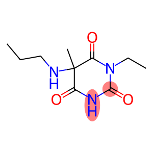 2,4,6(1H,3H,5H)-Pyrimidinetrione,1-ethyl-5-methyl-5-(propylamino)-(9CI)