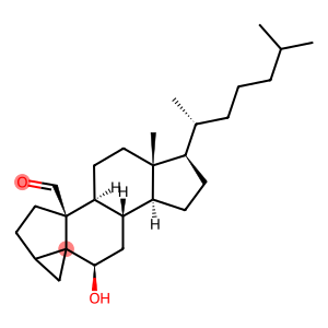 6β-Hydroxy-3,5-cyclocholestan-19-al