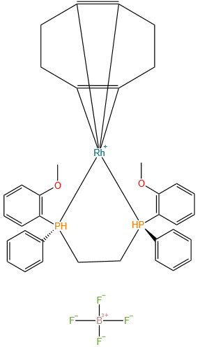 四氟硼酸(R,R)-(-)-1,2-双[(O-甲氧苯基)(苯基)瞵]乙烷(1,5-环辛二烯)合铑