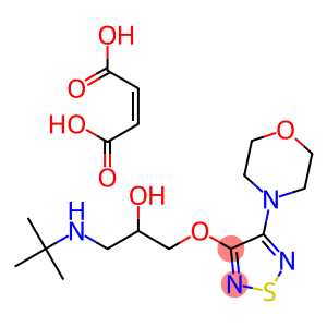 3-[3-(tert-butylamino)-2-hydroxypropoxy]-4-morpholino-1,2,5-thiadiazole monomaleate