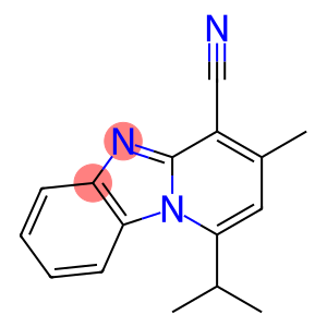 Pyrido[1,2-a]benzimidazole-4-carbonitrile, 3-methyl-1-(1-methylethyl)- (9CI)