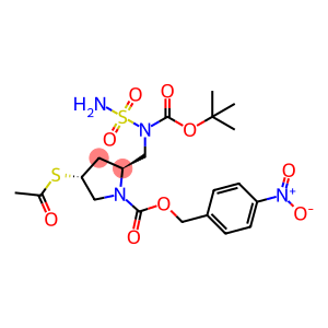 (2S,4R)-4-(Acetylthio)-2-[[(aminosulfonyl)[(1,1-dimethylethoxy)carbonyl]amino]methyl]-1-pyrrolidinec