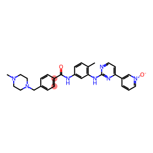 N-[4-methyl-3-[[4-(1-oxidopyridin-1-ium-3-yl)pyrimidin-2-yl]amino]phenyl]-4-[(4-methylpiperazin-1-yl)methyl]benzamide