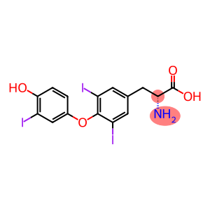 Alanine, 3-[4-(4-hydroxy-3-iodophenoxy)-3,5-diiodophenyl]-, D- (8CI)