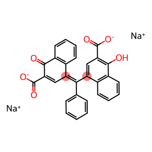 4-[[4-Hydroxy-3-(sodiooxycarbonyl)-1-naphthalenyl]phenylmethylene]-1-oxo-1,4-dihydronaphthalene-2-carboxylic acid sodium salt