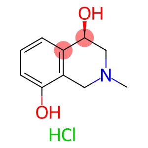 (4R)-4,8-dihydroxy-N-methyl-1,2,3,4-tetrahydroisoquinoline hydrochloride monohydrate