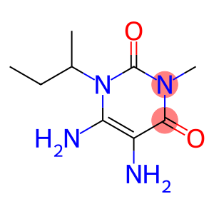 2,4(1H,3H)-Pyrimidinedione, 5,6-diamino-3-methyl-1-(1-methylpropyl)-