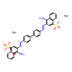 二苯基-4,4′-二［(偶氮-2-)-1-氨基萘-4-磺酸钠］