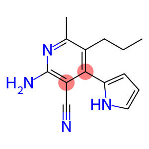 3-Pyridinecarbonitrile,2-amino-6-methyl-5-propyl-4-(1H-pyrrol-2-yl)-(9CI)