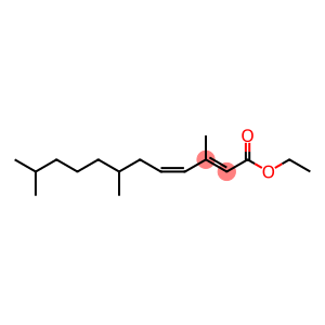 2,4-Dodecadienoic acid, 3,7,11-trimethyl-, ethyl ester, (E,Z)- (9CI)
