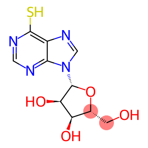 9H-Purine-6-thiol, 9-β-D-ribofuranosyl- (6CI)