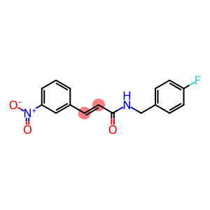 N-(4-fluorobenzyl)-3-{3-nitrophenyl}acrylamide