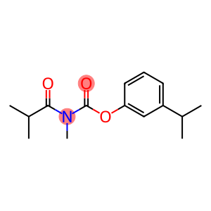 Carbamic acid, methyl(2-methyl-1-oxopropyl)-, 3-(1-methylethyl)phenyl ester (9CI)