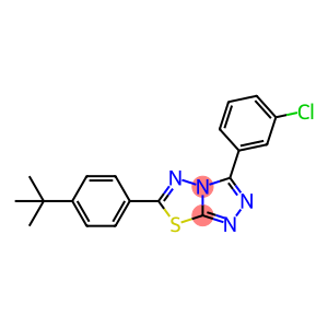 6-(4-tert-butylphenyl)-3-(3-chlorophenyl)[1,2,4]triazolo[3,4-b][1,3,4]thiadiazole