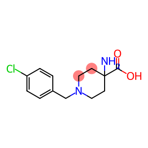 4-Amino-1-[(4-chlorophenyl)methyl]-4-piperidinecarboxylic acid